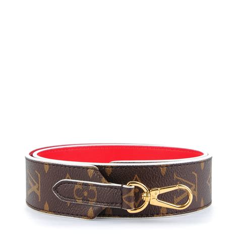 louis vuitton bandouliere strap red|louis vuitton monogram adjustable strap.